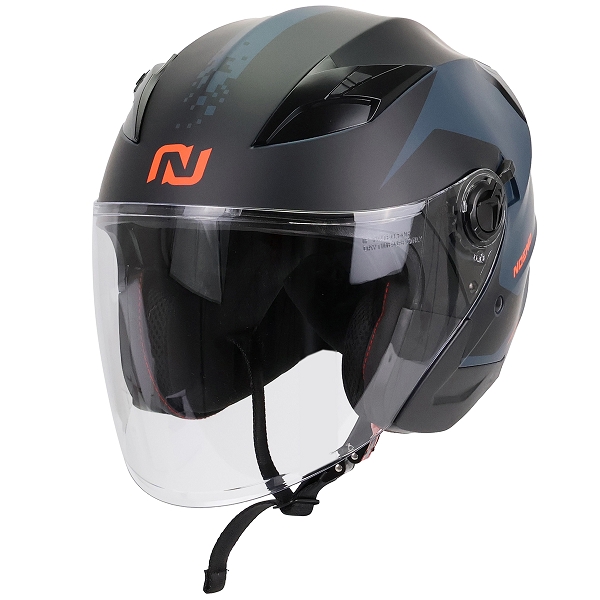 CASQUE JET NOEND CITY-X NOIR BLEU DOUBLE ECRAN     XS