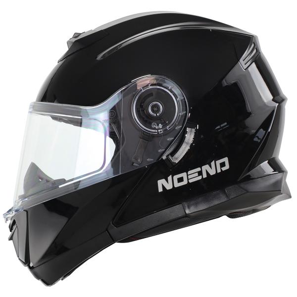 CASQUE MODULABLE DOUBLE ECRAN NOEND SC-34 NOIR BRILLANT    L