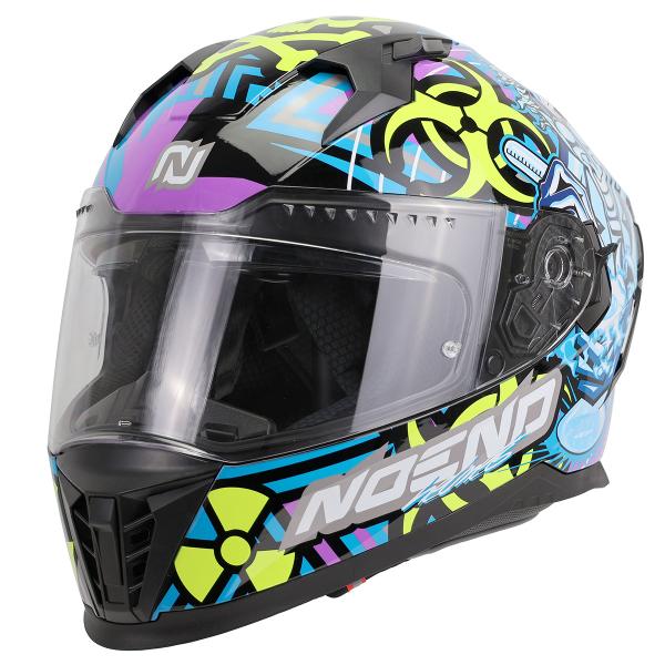 CASQUE INTEGRAL RACING DOUBLE ECRAN NOEND SC-36 CRAZY GENIUS  XS