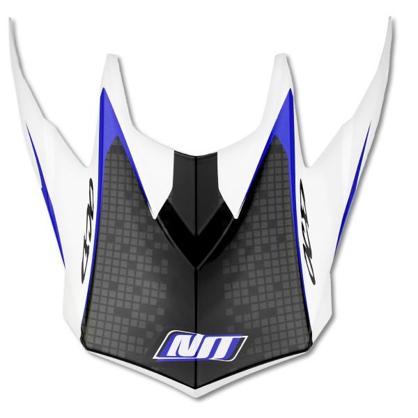 VISIERE CASQUE CROSS NOEND DEFCON BY OCD WHITE/BLUE TX696