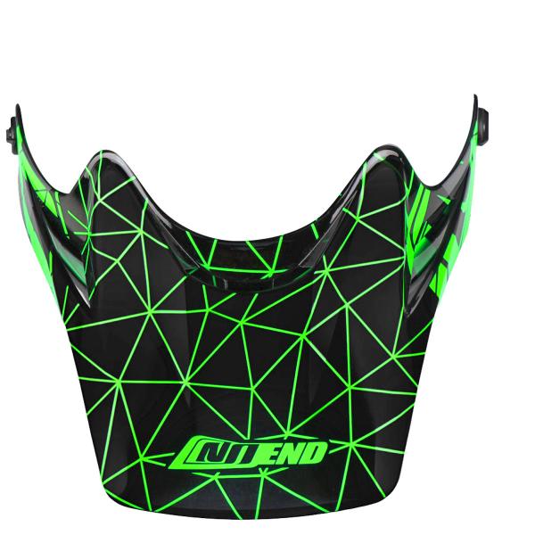 VISIERE CASQUE CROSS NOEND ORIGAMI ENFANT / KID BLACK/GREEN SC02