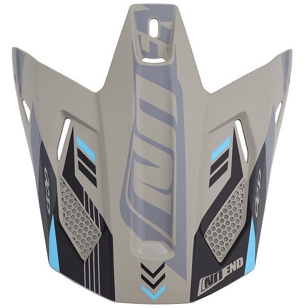 VISIERE CASQUE CROSS NOEND DAGGER GRIS / BLEU MAT