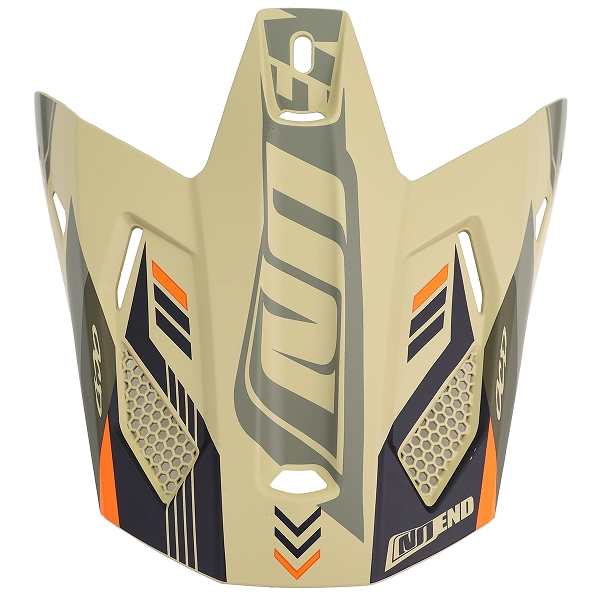 VISIERE CASQUE CROSS NOEND DAGGER KAKI / ORANGE MAT