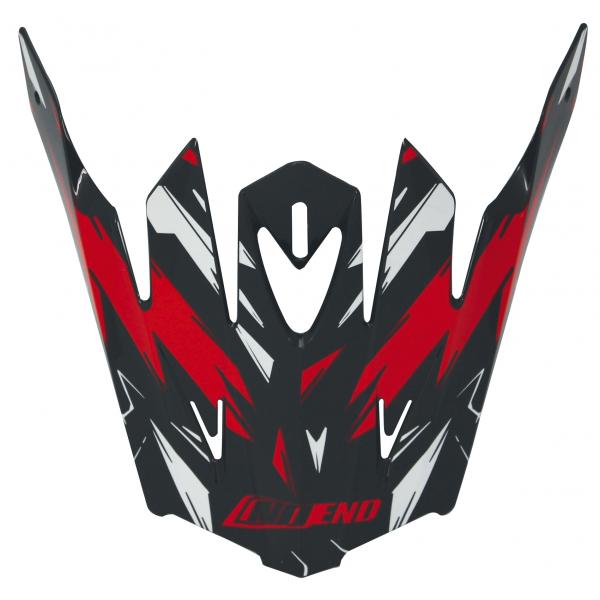 VISIERE CASQUE CROSS NOEND CRACKED ROUGE