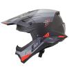 CASQUE CROSS NOEND DAGGER NOIR / ROUGE MAT      M