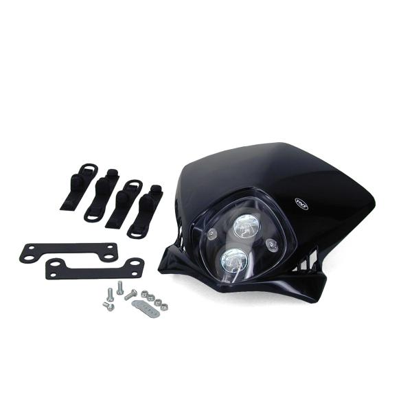 TETE DE FOURCHE ENDURO BI HALOGENE DUKE NOIR *