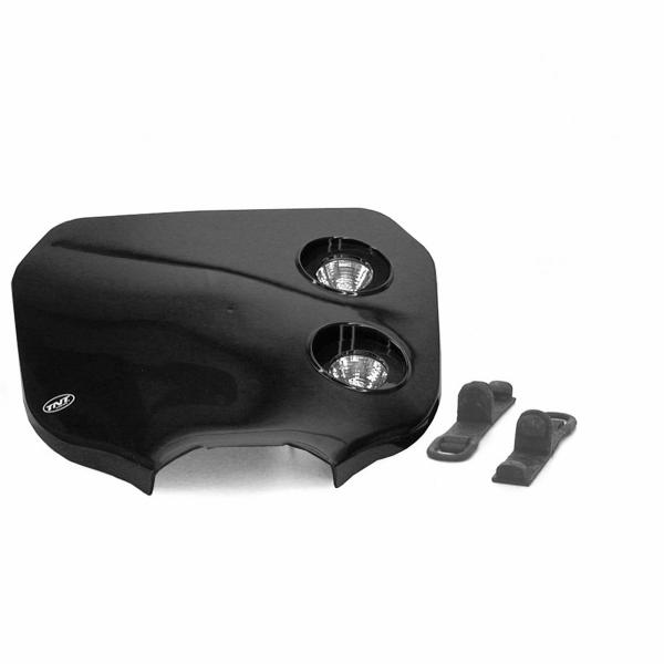 TETE DE FOURCHE ENDURO BI HALOGENE CROSS NOIR  *