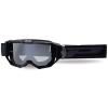 MASQUE / LUNETTES CROSS MOTO PROGRIP 3300 FL VISION GO MULTILAYERED NOIR MAT ECRAN MIROIR GRIS ANTI-RAYURES/ANTI U.V./ANTI-BUEE (HOMOLOGUE CE-EN-N- AC-96025 REV.2)
