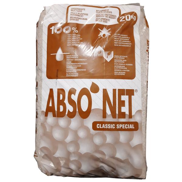 ABSORBANT GRANULES 15/30 SEPIOLITE  POUR HUILE. PRODUIT CHIMIQUE. EAU ( 20Kg DE GRANULES )