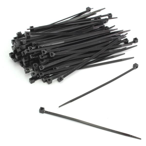 SACHET DE COLLIERS RISLAN  NOIR 98 X 2.5mm (SACHET DE 100 PIECES)