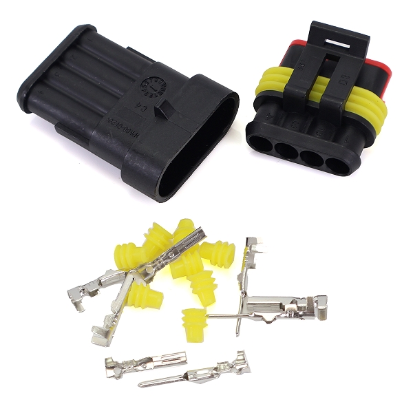 COSSE ELECTRIQUE MALE / FEMELLE (4 CONNECTION) SACHET X1