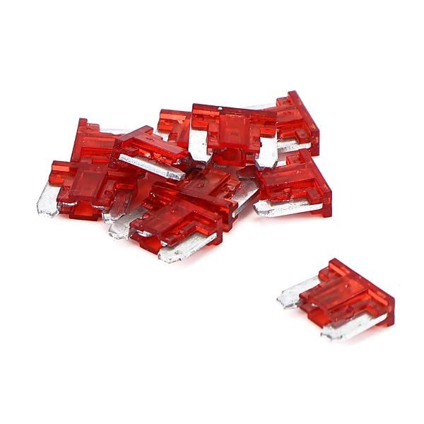 MINI FUSIBLES PLATS / MICRO FUSIBLE ( 10A ) ( SACHET 10 PIECES )