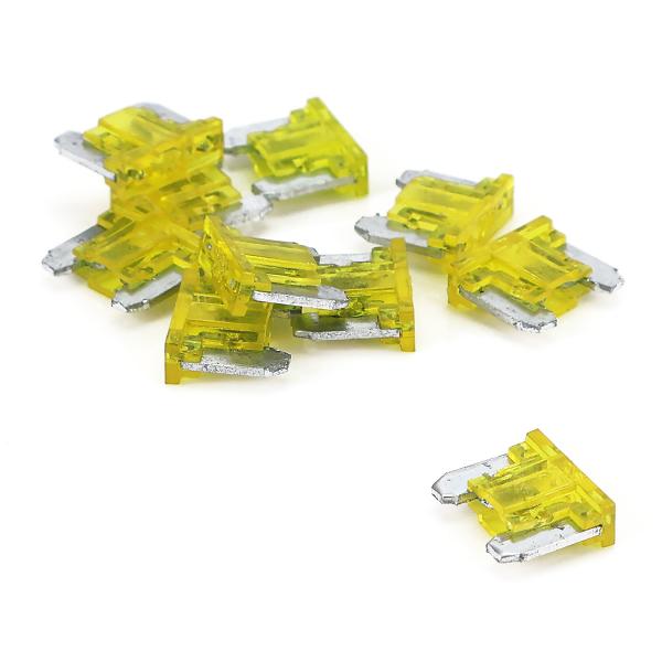 MINI FUSIBLES PLATS / MICRO FUSIBLE ( 20A ) ( SACHET 10 PIECES  )