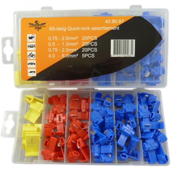 COFFRET / ASSORTIMENT 65 CONNECTEURS RAPIDE