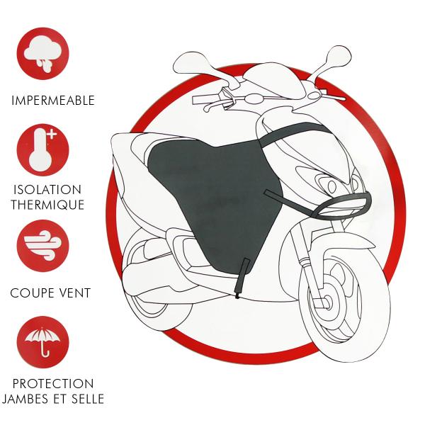 TABLIER UNIVERSEL WATERPROOF TNT SCOOTER / MAXI SCOOTER  (PROTECTION PILOTE + SELLE)