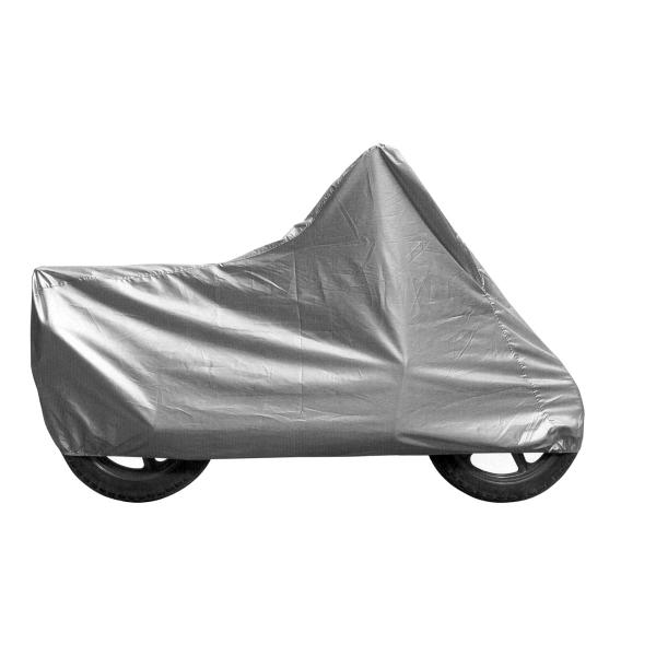 HOUSSE / BACHE DE PROTECTION POUR MOTO / SCOOTER TAILLE XXL ( 264 X 105 X 130CM )  ( SANGLE ANTI-FLOTTEMENT / SAC DE RANGEMENT )