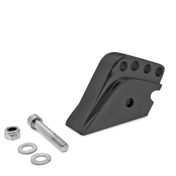 REHAUSSE AMORTISSEUR ADAPT. SCOOT PEUGEOT 50 TKR / SPEEDFIGHT / BUXY (4 POSITIONS) NOIR MAT