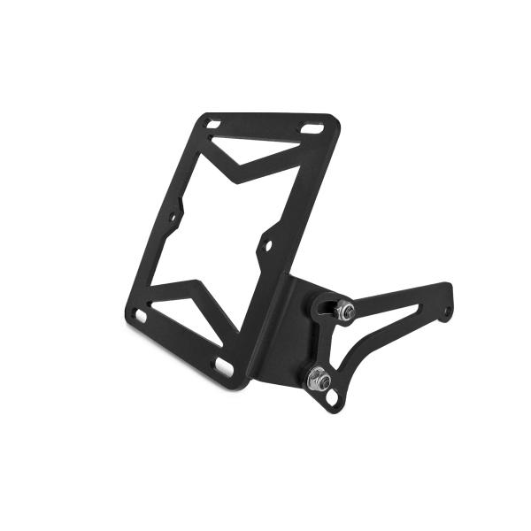 SUPPORT LATERAL PLAQUE IMMATRICULATION ADAPT. MBK BOOSTER / NITRO / YAMAHA BWS / AEROX NOIR MAT