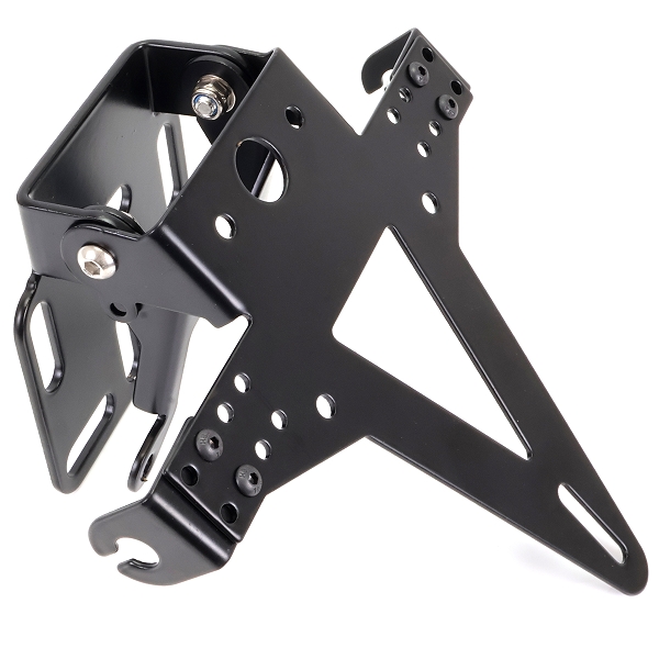 SUPPORT DE PLAQUE MOTO D IMMATRICULATION  UNIVERSEL NOIR