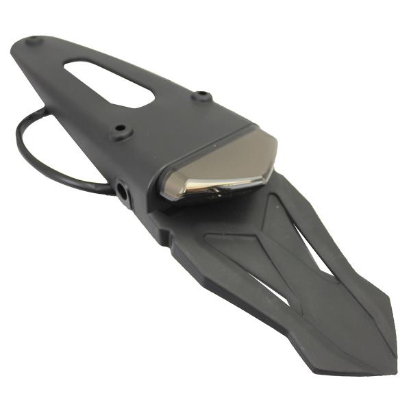 SUPPORT DE PLAQUE MINERALOGIQUE AVEC FEU FUME MECABOITE / MOTO A LEDS HOMOLOGUE
