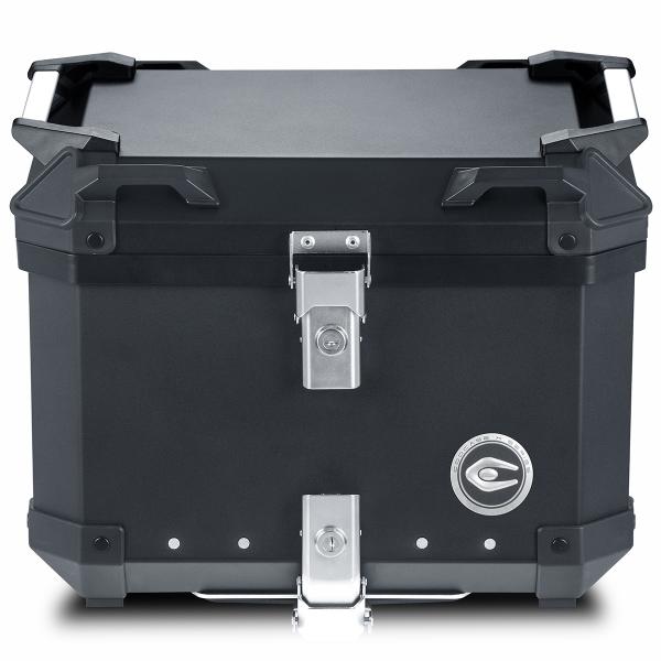 TOP CASE MOTO / SCOOTER  COOCASE X1 ALUMINIUM SERIES 40 LITRES  (LIVRE AVEC PLATINE) NOIR