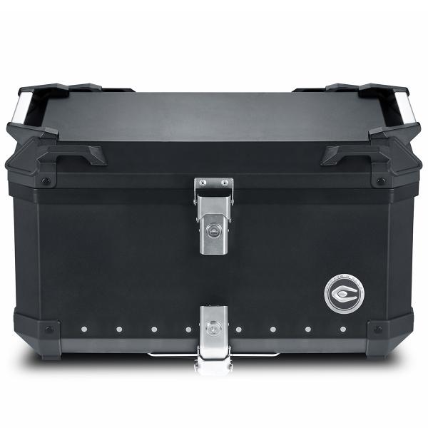 TOP CASE MOTO / SCOOTER  COOCASE X3 ALUMINIUM SERIES 60 LITRES  (LIVRE AVEC PLATINE) NOIR
