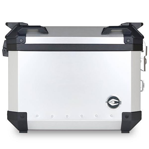 VALISES MOTO LATERALE COOCASE X2 ALUMINIUM SERIES 36 LITRES ( LA PAIRE) GRIS