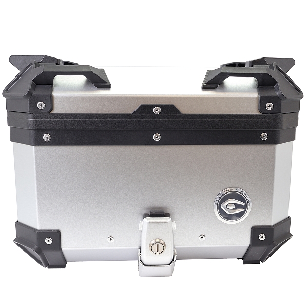 TOP CASE MOTO / SCOOTER  COOCASE X1 ALUMINIUM SERIES 30 LITRES (LIVRE AVEC PLATINE) GRIS