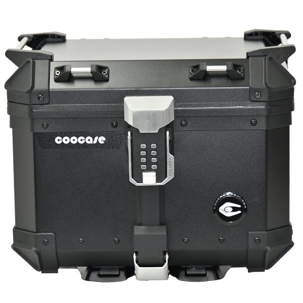 TOP CASE MOTO / SCOOTER  COOCASE KEYLESS  ALUMINIUM SERIES 45 LITRES  (LIVRE AVEC PLATINE) NOIR