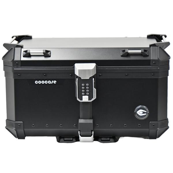 TOP CASE MOTO / SCOOTER  COOCASE KEYLESS ALUMINIUM SERIES 65 LITRES  (LIVRE AVEC PLATINE) NOIR