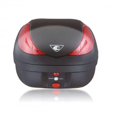 TOP CASE COOCASE WIZARD LUXURY V36 LITRES NOIR LIVRE AVEC PLATINE (AVEC TELECOMMANDE. ALARME. FEU STOP A LED)