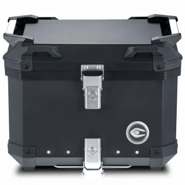 TOP CASE MOTO / SCOOTER  COOCASE X1 ALUMINIUM SERIES 40 LITRES  (LIVRE AVEC PLATINE) NOIR