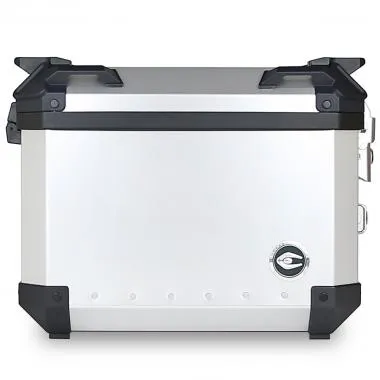 VALISES MOTO LATERALE COOCASE X4 ALUMINIUM SERIES 28 LITRES (LIVRE  LA PAIRE) GRIS