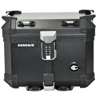 TOP CASE MOTO / SCOOTER  COOCASE KEYLESS  ALUMINIUM SERIES 45 LITRES  (LIVRE AVEC PLATINE) NOIR
