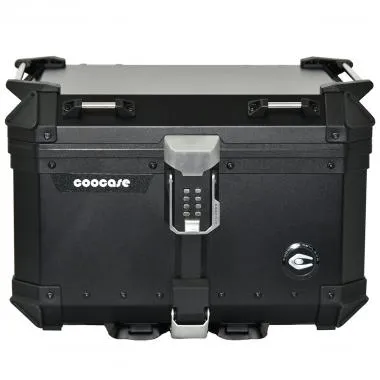 TOP CASE MOTO / SCOOTER  COOCASE KEYLESS  ALUMINIUM SERIES 55 LITRES  (LIVRE AVEC PLATINE) NOIR