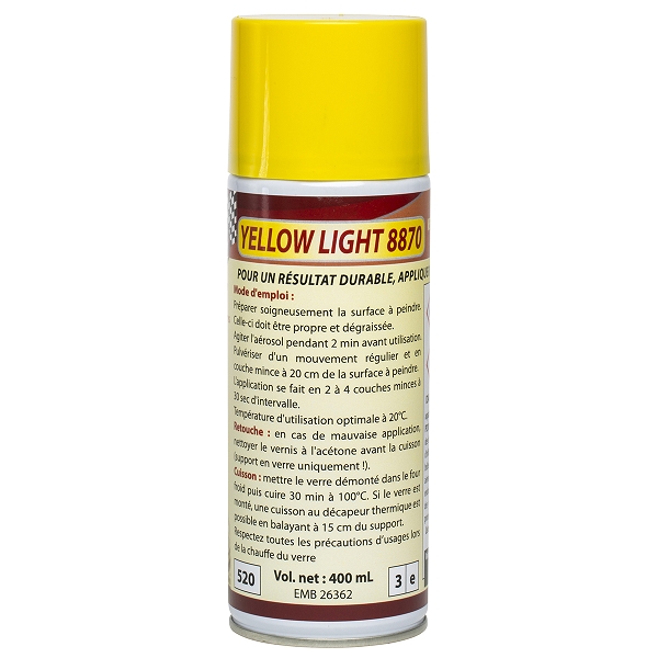 RESTOM YELLOWLIGHT 8870 VERNIS JAUNE POUR VERRE DE PHARE 400ML