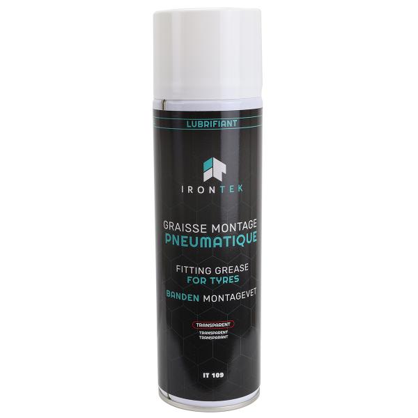 GRAISSE MONTAGE PNEUMATIQUE EN SPRAY IRONTEK 400ML (  IRONTEK IT109 )