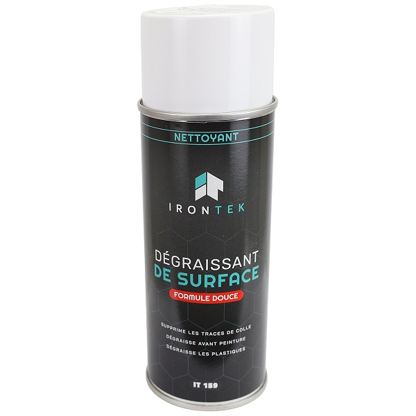 DÉGRAISSANT DE SURFACE IRONTEK (  IRONTEK IT159  ) ( Supprime les traces de colle / Dégraisse avant peinture / Dégraisse les plastiques ) ( 500ML )