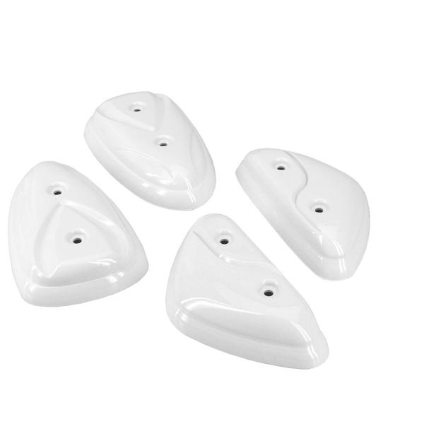 JEU 4 PROTECTION CARROSSERIE ADAPT. MBK STUNT / YAMAHA SLIDER  BLANC