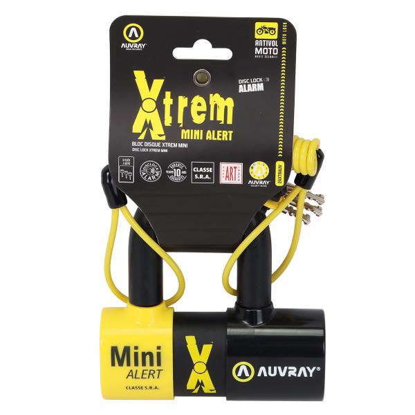 ANTIVOL BLOQUE DISC XTREME MINI ALERT ALARME  AUVRAY CLASSE SRA HOMOLOGUE ( 120DB )