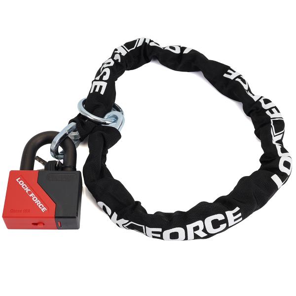 ANTIVOL COMBO CHAINE LASSO 1.20 + MINI U 98 X 73 LOCKFORCE MUA01 Ø16.5 SECURIT ALARME  ( HOMOLOGUE SRA ) ( 105 DB )