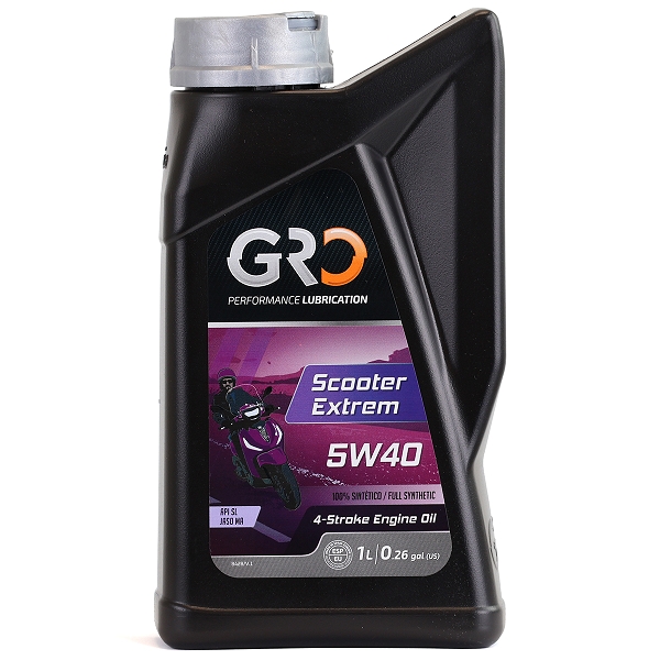 HUILE GLOBAL RACING OIL 4T SCOOTER EXTREM 5W40 100% SYNTHESE (BIDON 1L) GRO