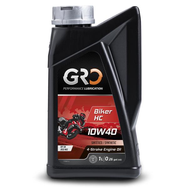 HUILE GLOBAL RACING OIL 4T BIKER HC 10W40 ( BIDON 1L ) GRO SYNTHETIQUE