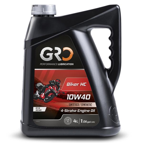 HUILE GLOBAL RACING OIL 4T BIKER HC 10W40 ( BIDON 4L ) GRO SYNTHETIQUE