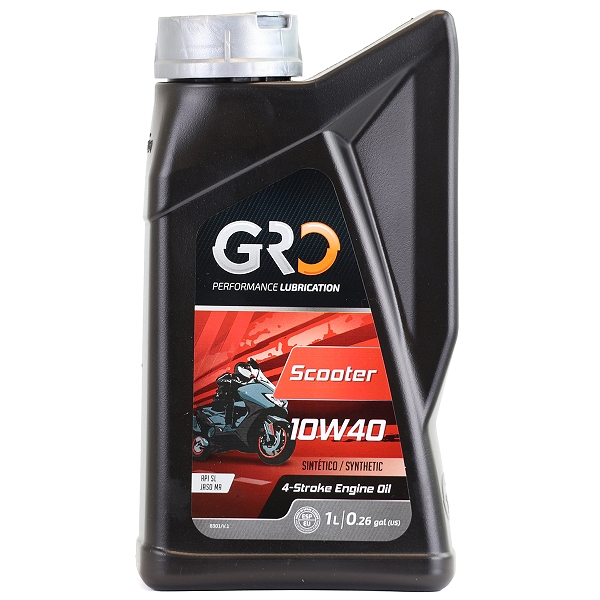 HUILE GLOBAL RACING OIL 4T GLOBAL SCOOTER 10W40 SYNTHESE (BIDON 1L) GRO