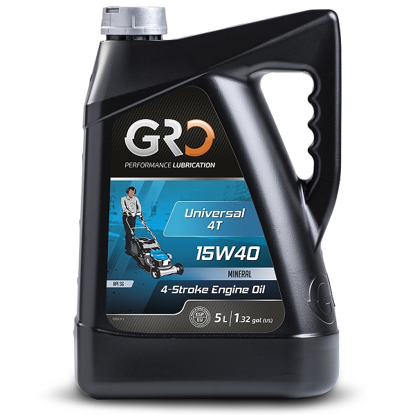 HUILE GLOBAL RACING OIL 4T UNIVERSAL 15W40 MULTIGRADE (BIDON 5L) GRO