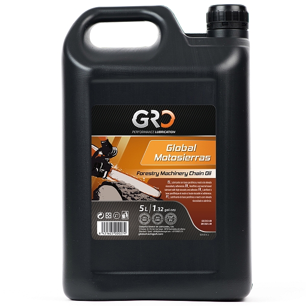 HUILE CHAINE DE TRONCONNEUSE GLOBAL RACING OIL VISCOSITE ISO 100  (5L) GRO