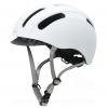 CASQUE VELO ADULTE PERF URBAN BLANC MAT AVEC VISIERE AMOVIBLE T.M (55-58CM)