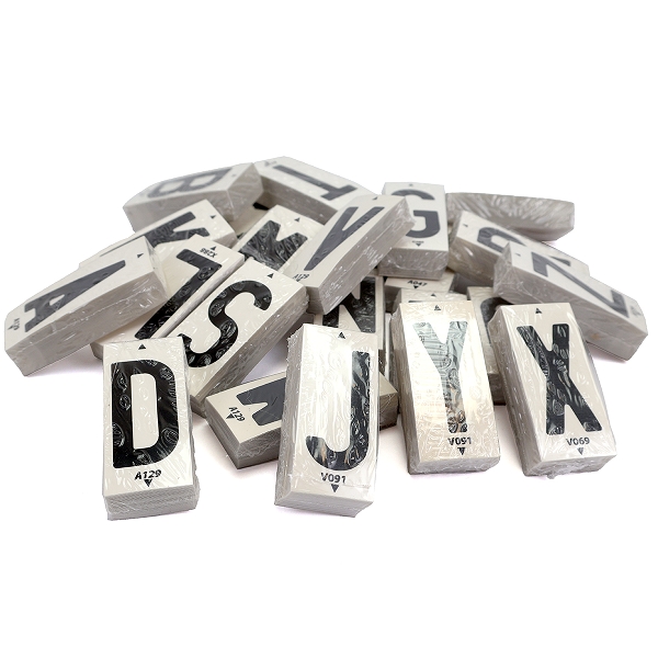 LOT DE 23 LETTRES POUR KIT MALETTE FAAB (PAR PAQUET DE 50)