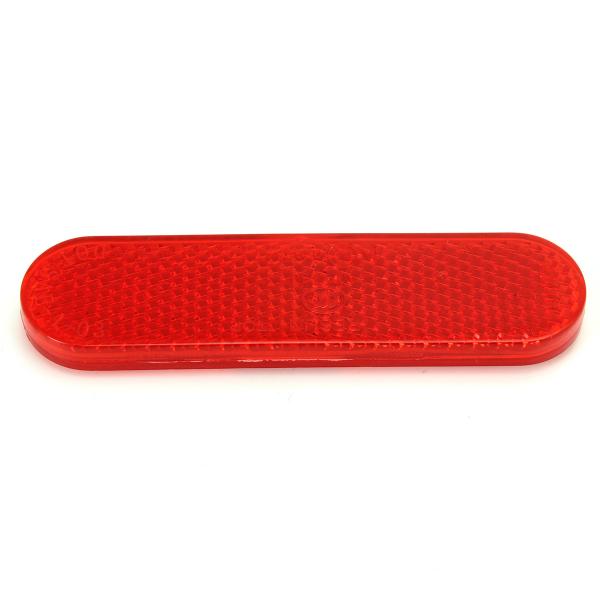 CATADIOPTRE AUTOCOLLANT ROUGE  ( 96 X 23mm ) HOMOLOGUEE CE